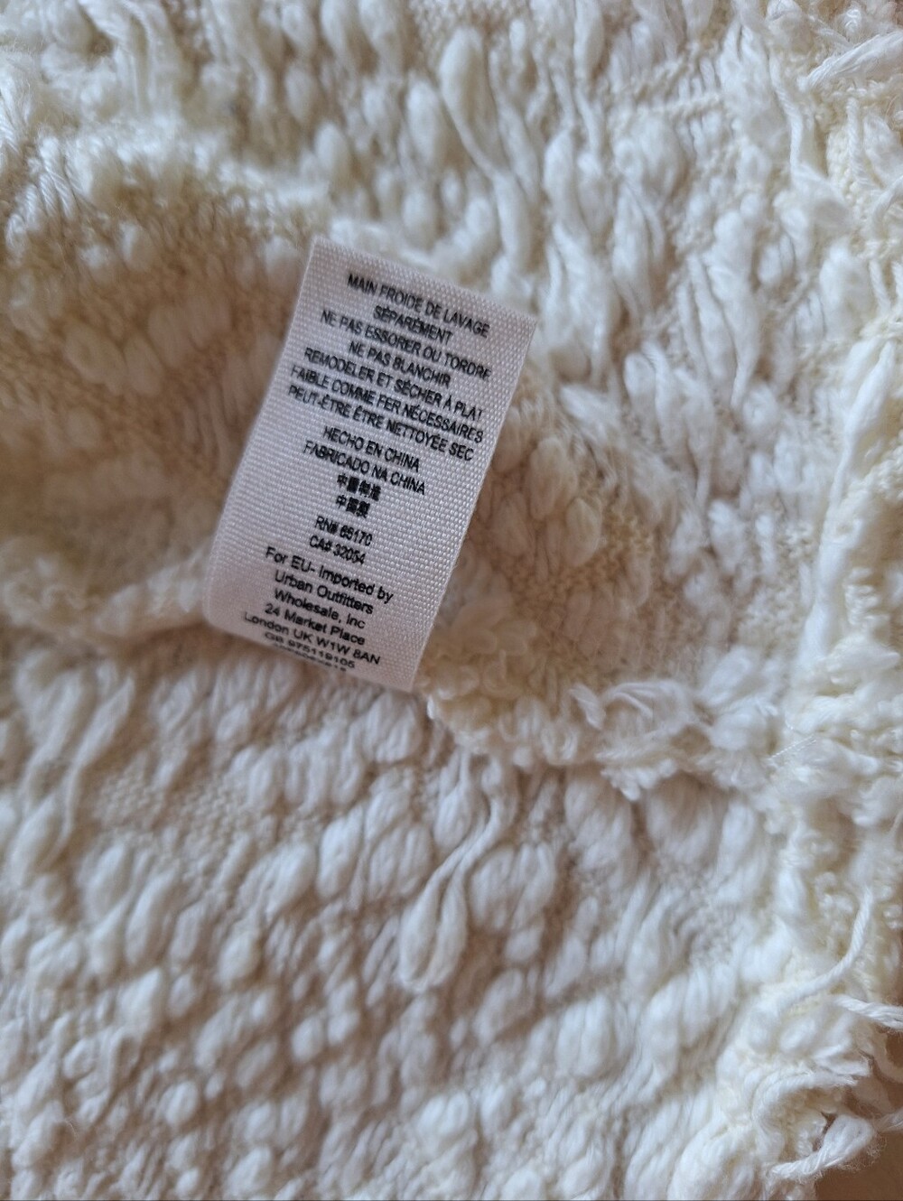 Free People Favorite Crush Textured Zip Up Jacket Ivory Boho Oversized S Rare - Picture 11 of 13